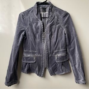 White House Black Market Velvet Steel Blue
Jacket